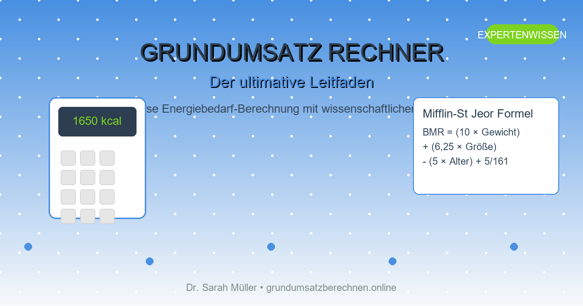 Grundumsatz Rechner: Der ultimative Leitfaden zur präzisen Berechnung Ihres Energiebedarfs